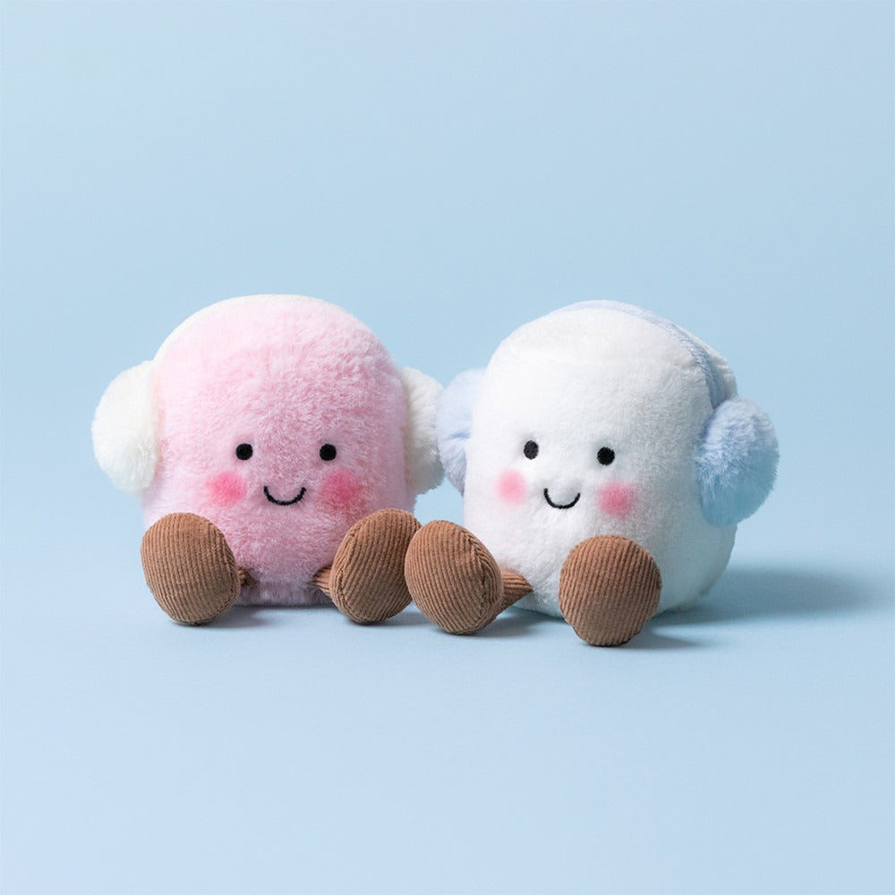 Thú Bông JELLYCAT Amuseables Toastie Pink And White Marshmallows-Kallos