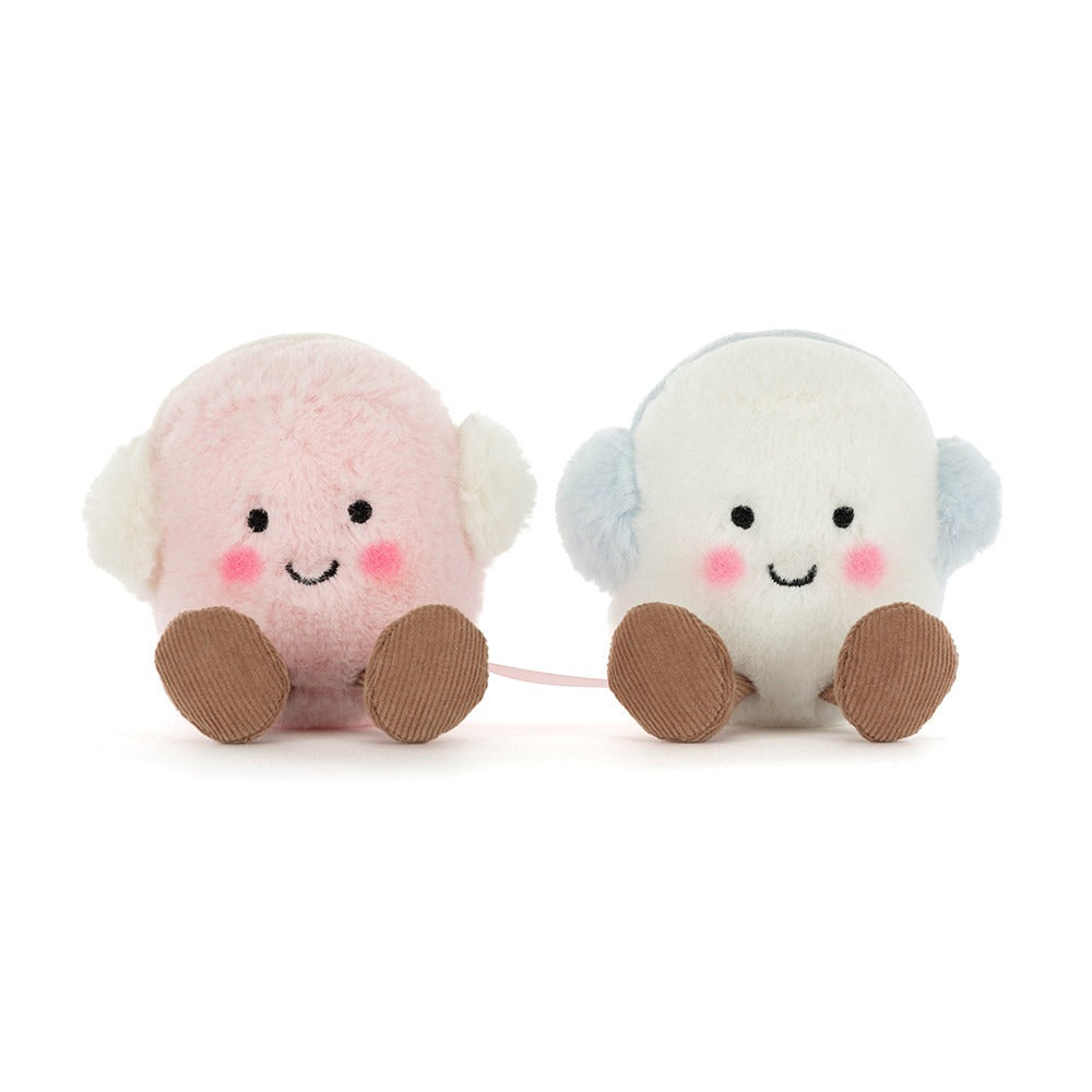 Thú Bông JELLYCAT Amuseables Toastie Pink And White Marshmallows-Kallos