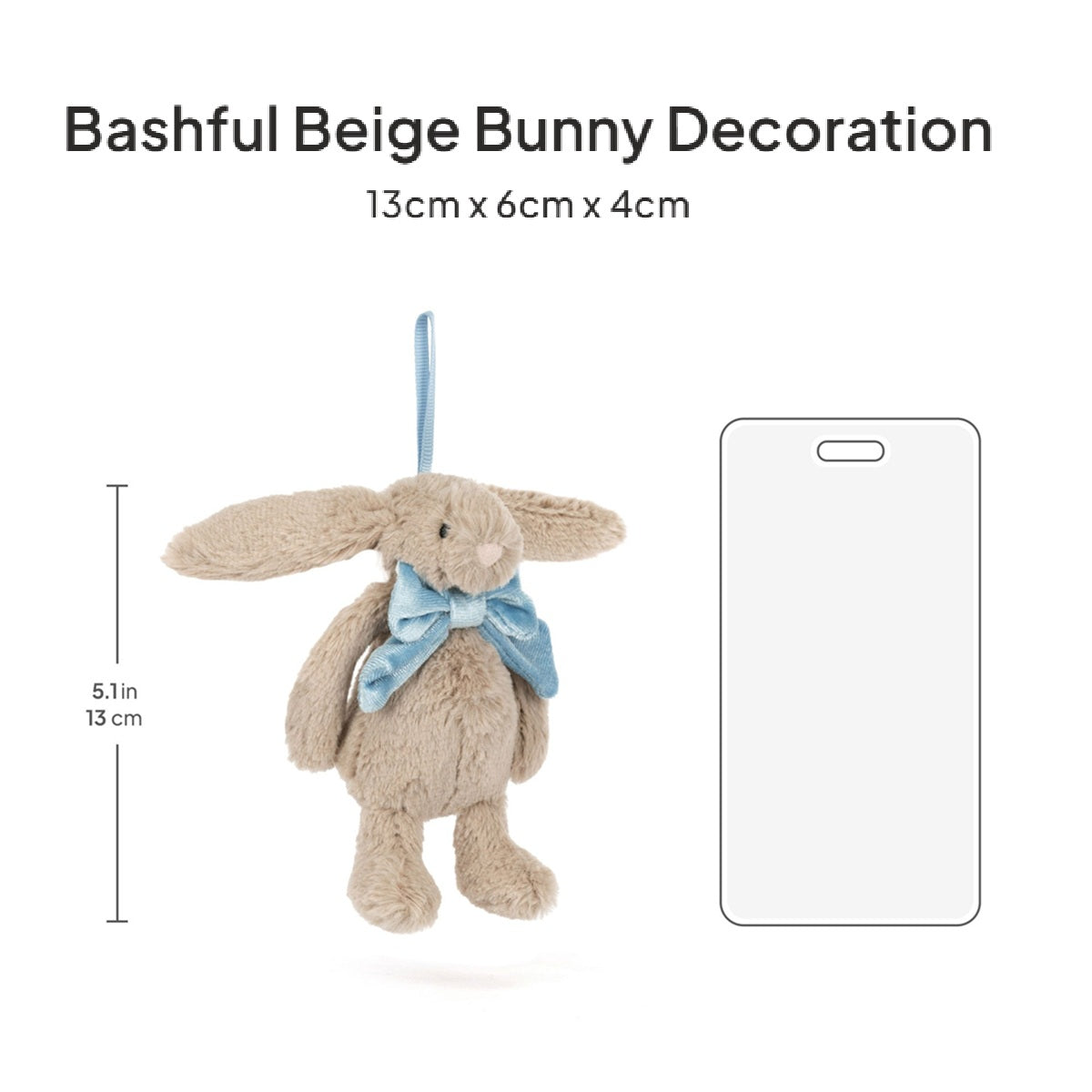 Thú Bông JELLYCAT Bashful Beige Bunny Decoration