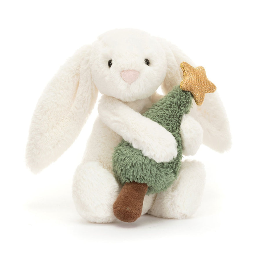 Thú Bông JELLYCAT Bashful Bunny With Christmas Tree-Kallos