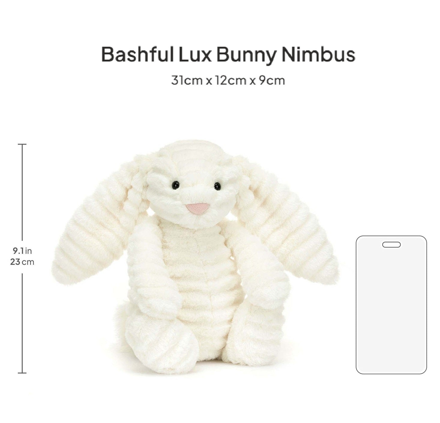 Thú Bông JELLYCAT Bashful Luxe Bunny Nimbus-Kallos