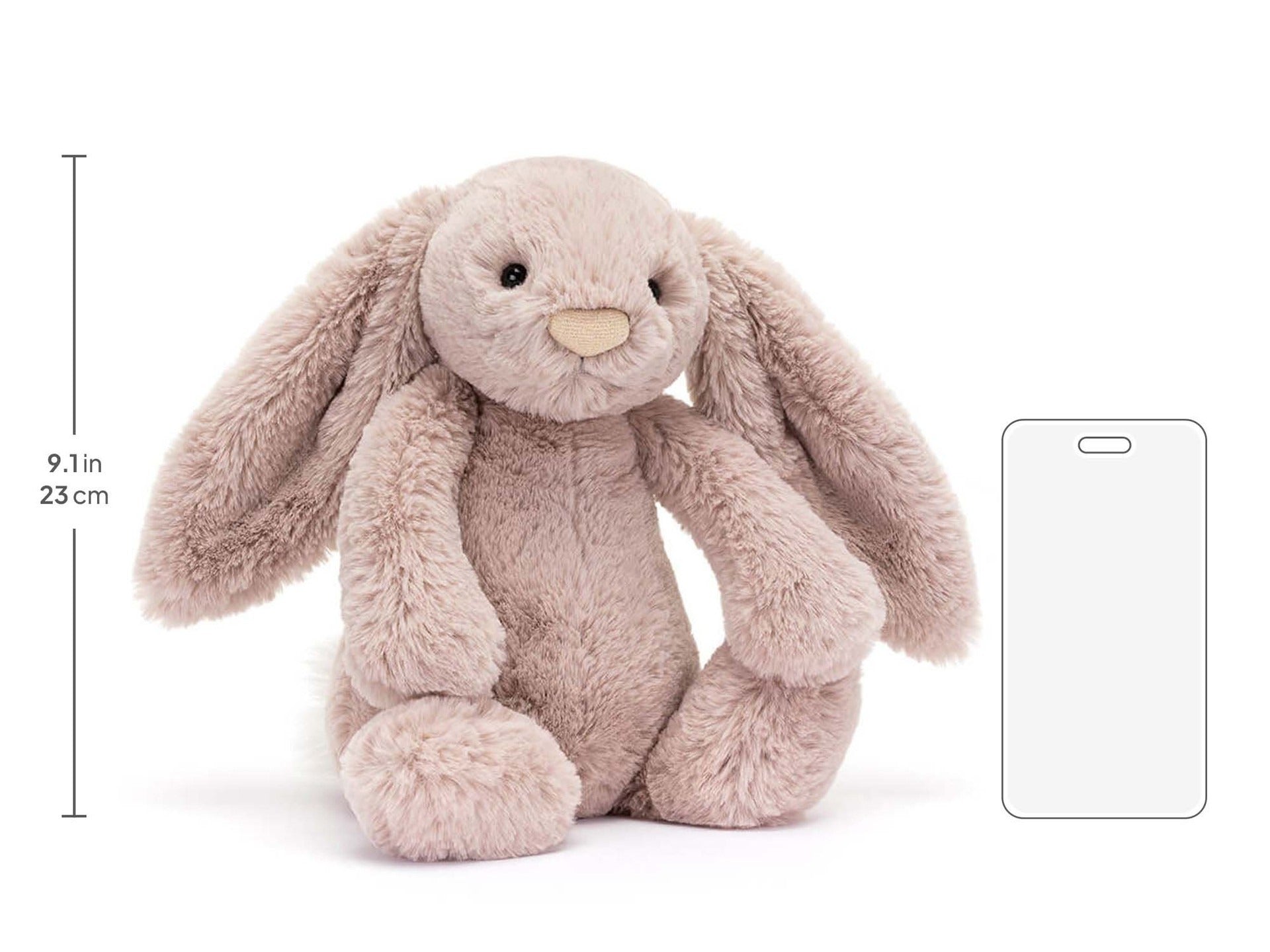 Thú Bông JELLYCAT Bashful Luxe Bunny Rosa-Kallos