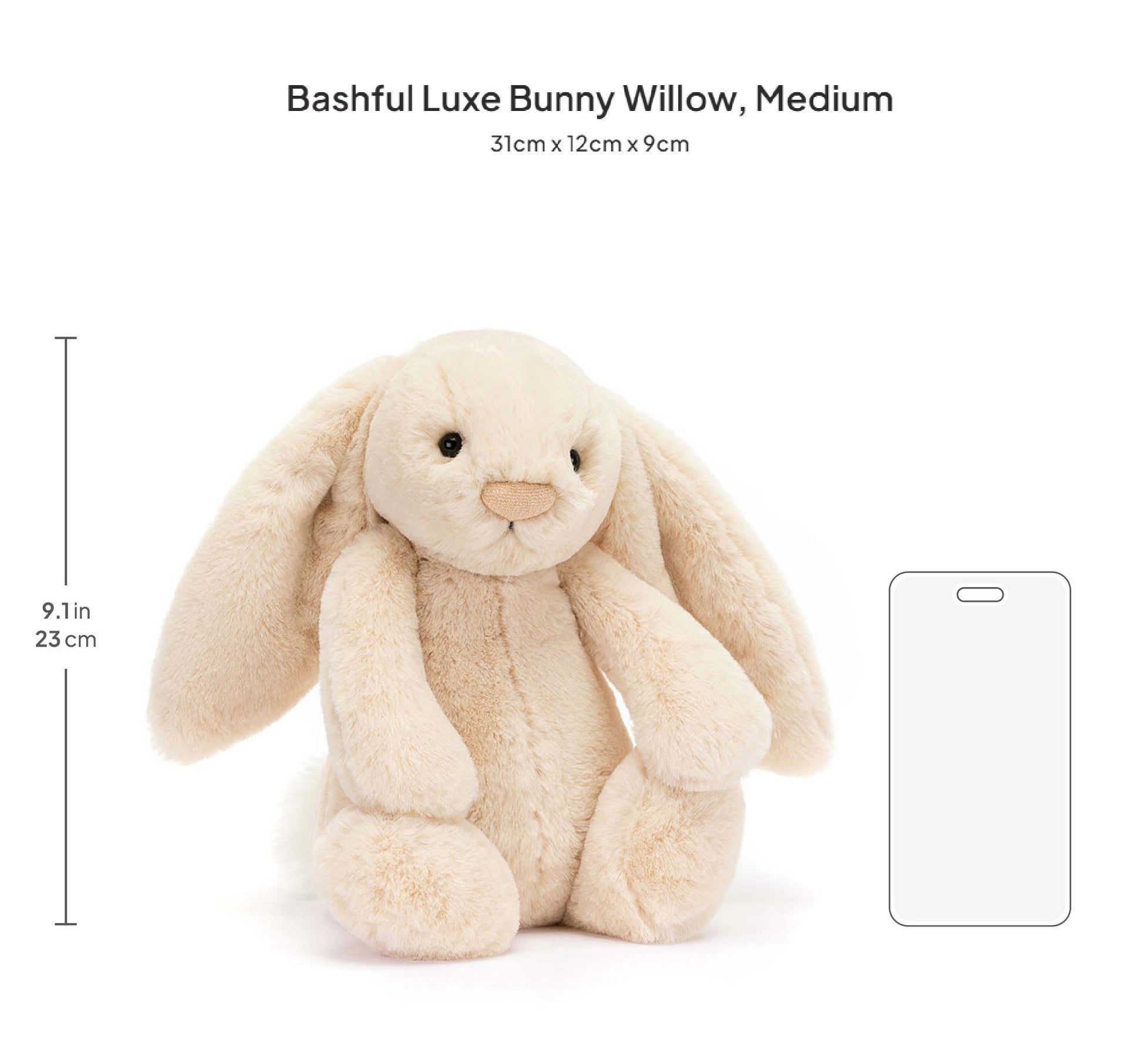 Thú Bông JELLYCAT Bashful Luxe Bunny Willow-Kallos