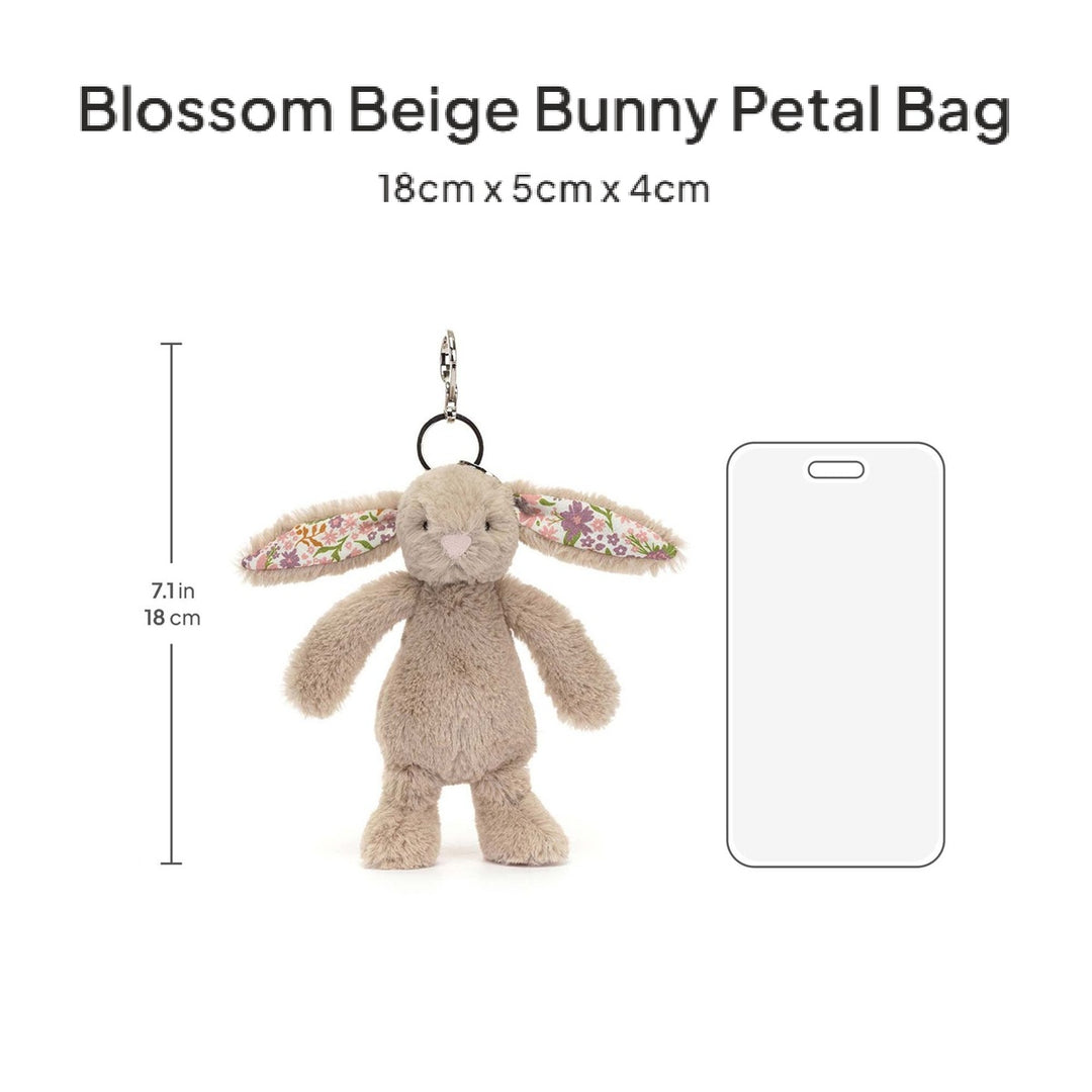 Thú Bông JELLYCAT Blossom Beige Bunny Petal Bag Charm
