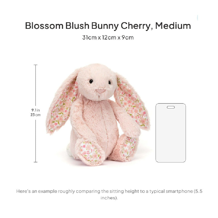 Thú Bông JELLYCAT Blossom Blush Bunny Cherry-Kallos