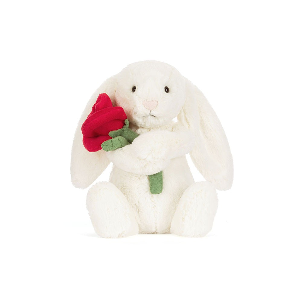 Thú Bông JELLYCAT Cream Bunny With Rose-Kallos