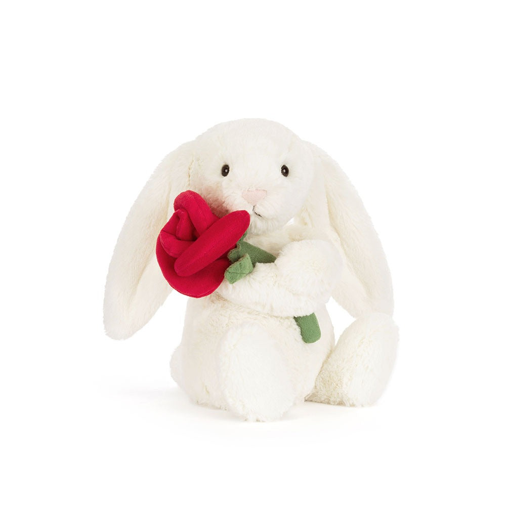 Thú Bông JELLYCAT Cream Bunny With Rose