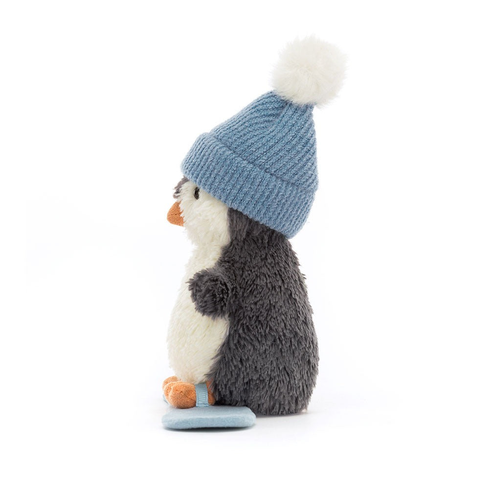Thú Bông JELLYCAT Peanut Penguin Snowboarding