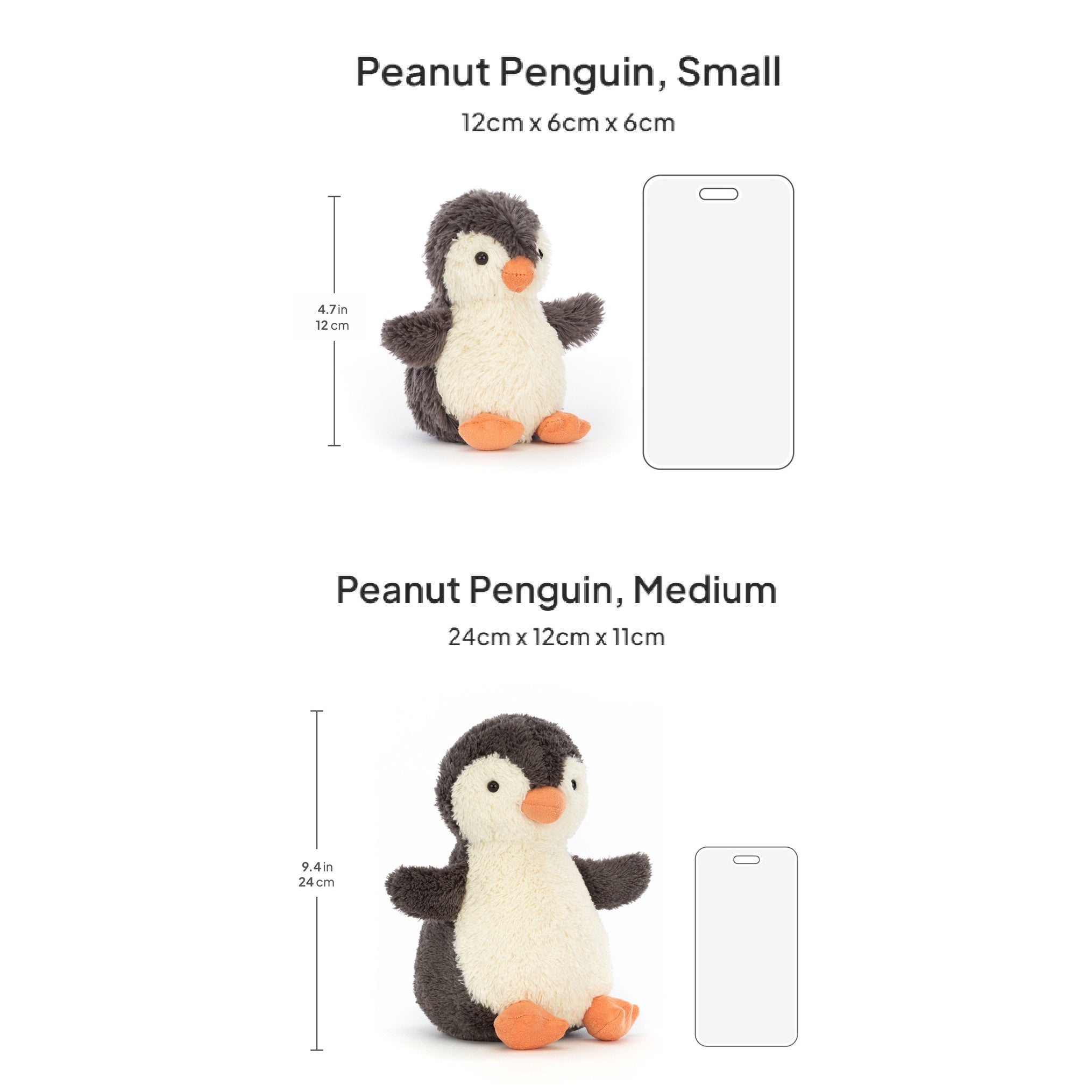 Thú Bông JELLYCAT Peanut Penguin-Kallos