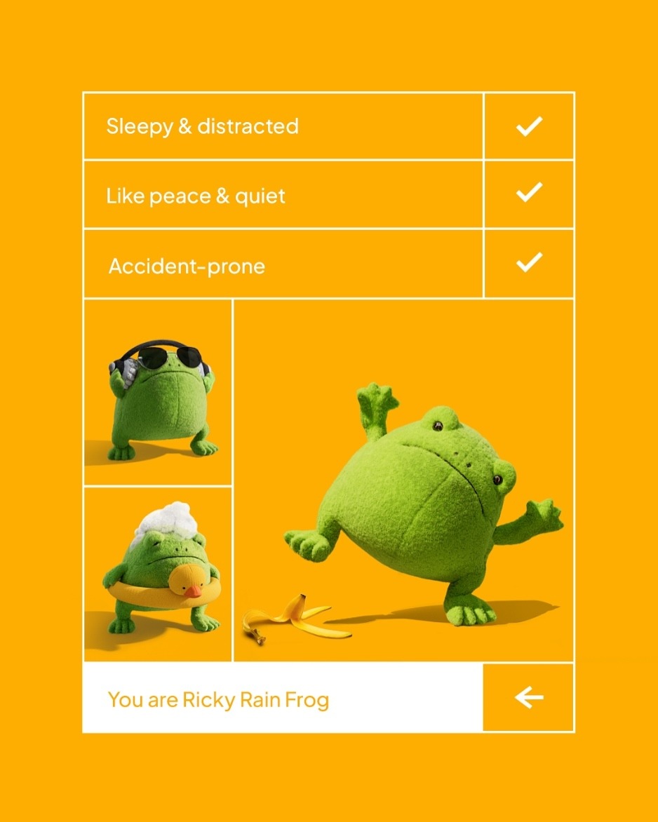 Thú Bông JELLYCAT Ricky Rain Frog