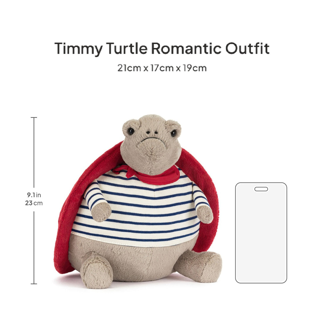 Thú Bông JELLYCAT Timmy Turtle Romantic Outfit