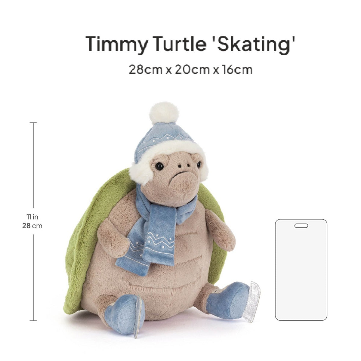 Thú Bông JELLYCAT Timmy Turtle Skating