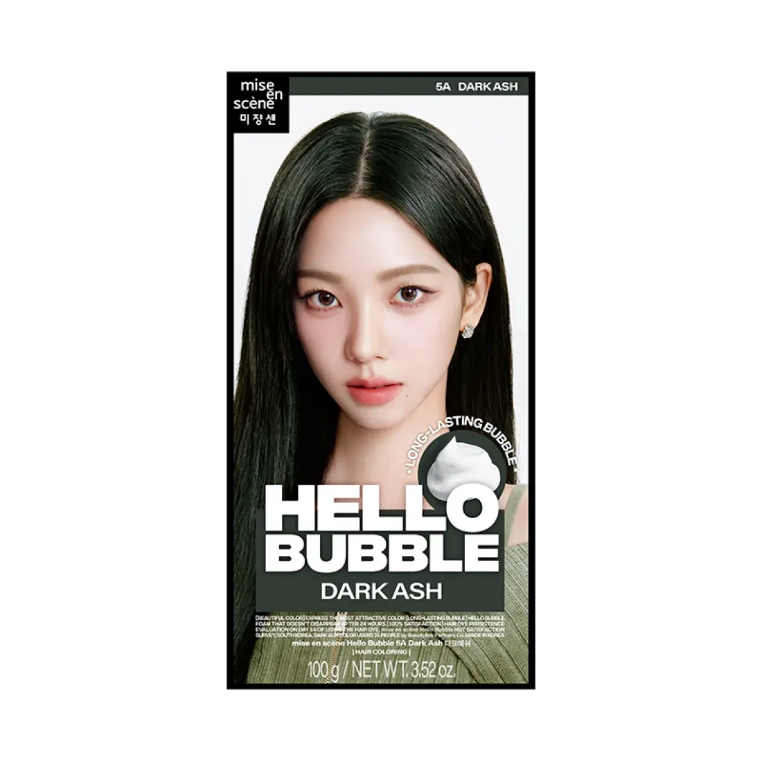 Thuốc Nhuộm Tóc Mise En Scene Hello Bubble #5A Dark Ash