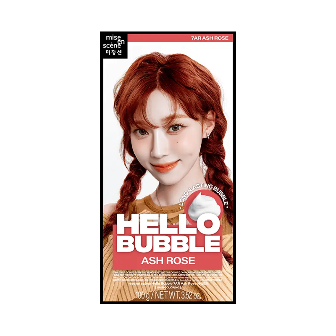 Thuốc Nhuộm Tóc Mise En Scene Hello Bubble #7AR Ash Rose