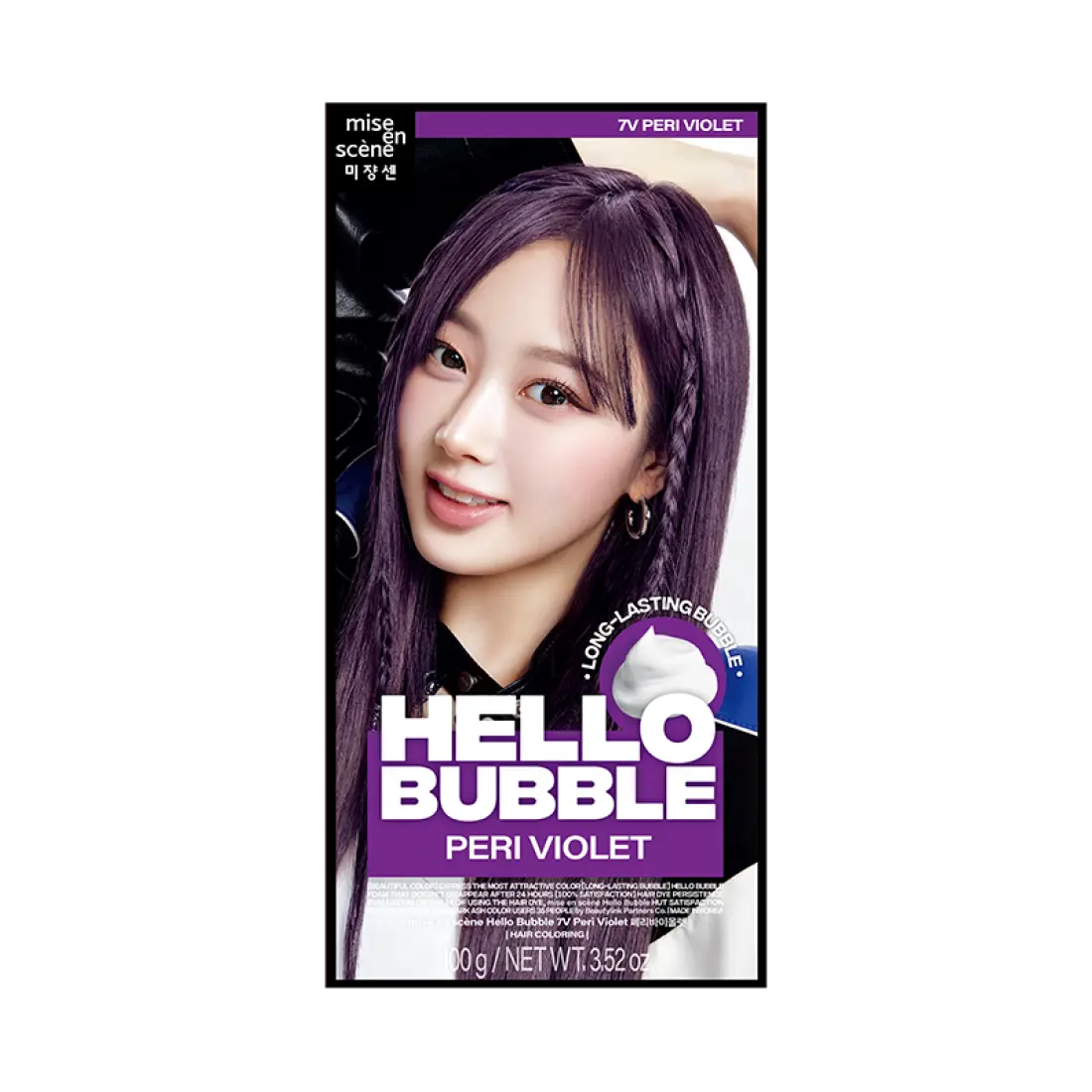 Thuốc Nhuộm Tóc Mise En Scene Hello Bubble #7V Peri Violet