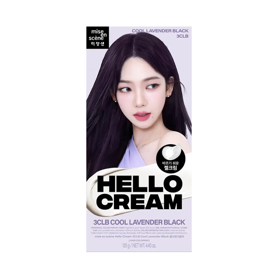 Thuốc Nhuộm Tóc Mise En Scene Hello Cream #3CLB Cool Lavender Black-Kallos
