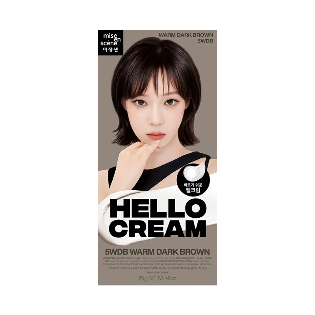 Thuốc Nhuộm Tóc Mise En Scene Hello Cream #5WDB Warm Dark Brown-Kallos