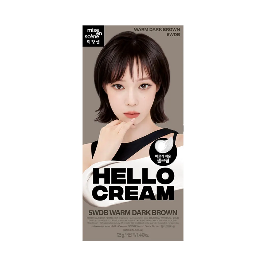 Thuốc Nhuộm Tóc Mise En Scene Hello Cream #5WDB Warm Dark Brown-Kallos