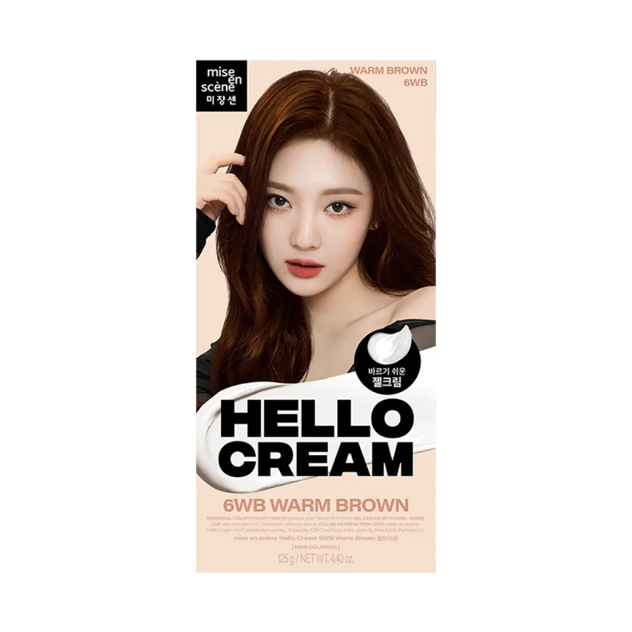 Thuốc Nhuộm Tóc Mise En Scene Hello Cream #6WB Warm Brown-Kallos