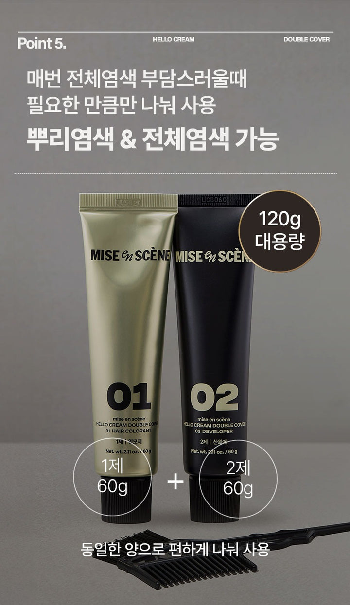 Thuốc Nhuộm Tóc Mise En Scene Hello Cream Double Cover 