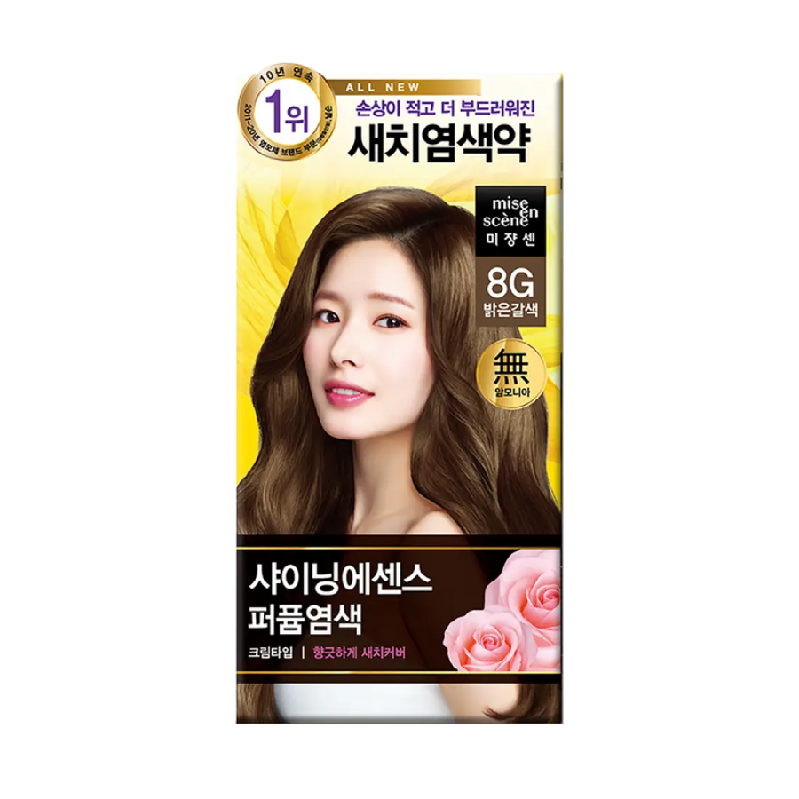 Thuốc Nhuộm Tóc Mise En Scene Shining Essence #8G Light Brown-Kallos