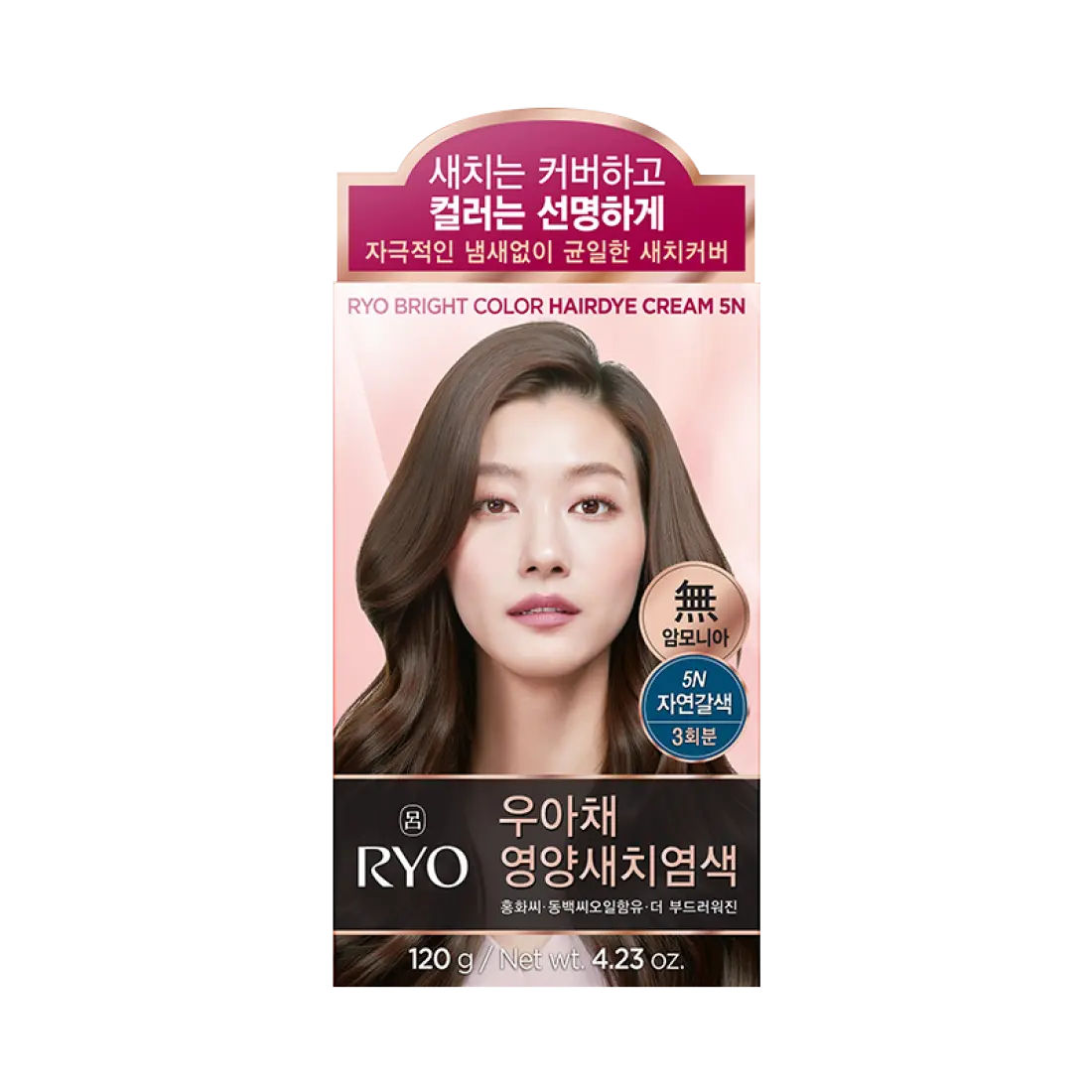 Thuốc Nhuộm Tóc RYO Bright Color Hairdye Cream #5N Natural Brown
