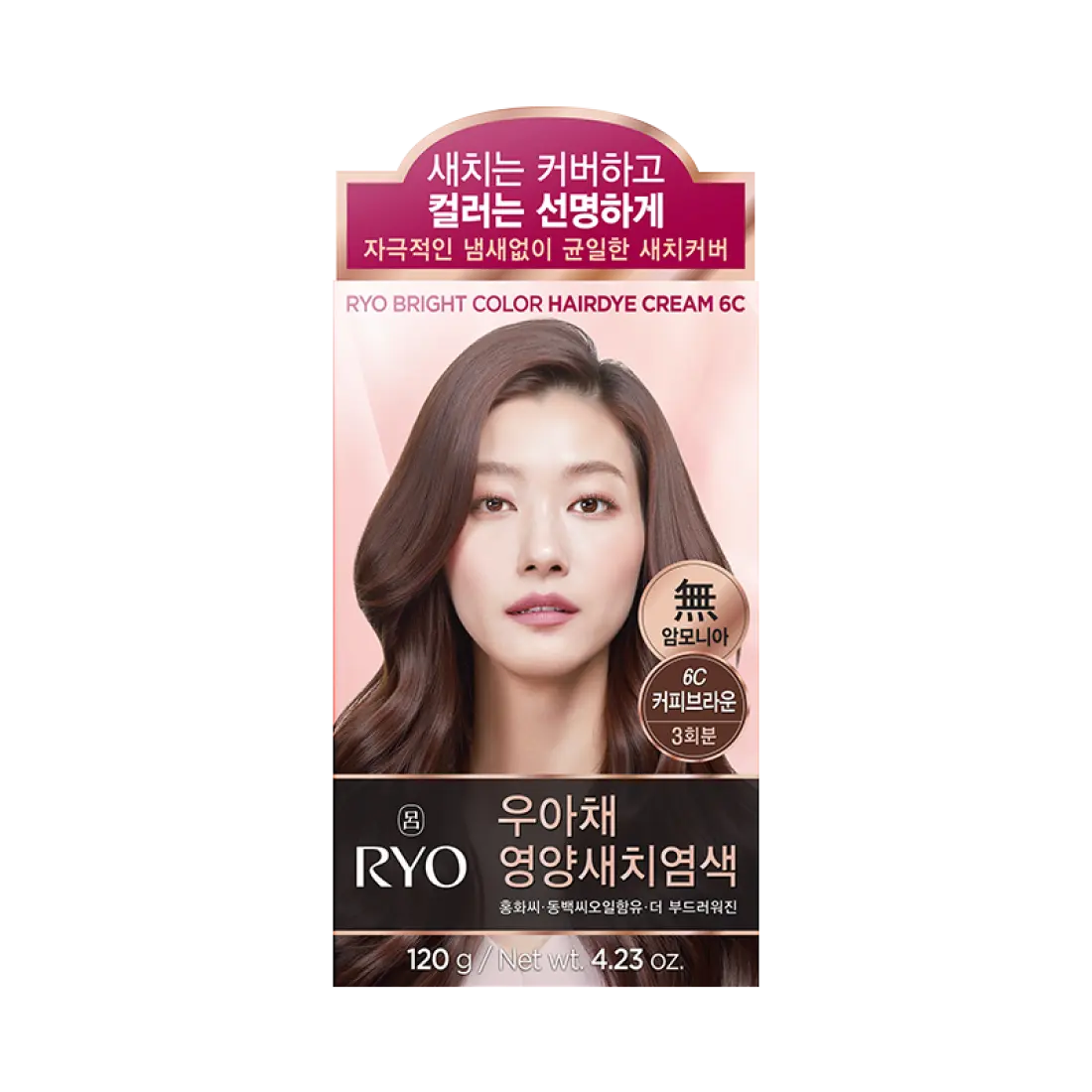 Thuốc Nhuộm Tóc RYO Bright Color Hairdye Cream #6C Coffee Brown