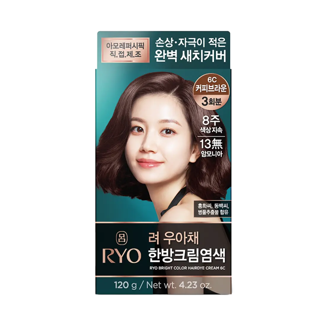 Thuốc Nhuộm Tóc RYO Bright Color Hairdye Cream #6C Coffee Brown
