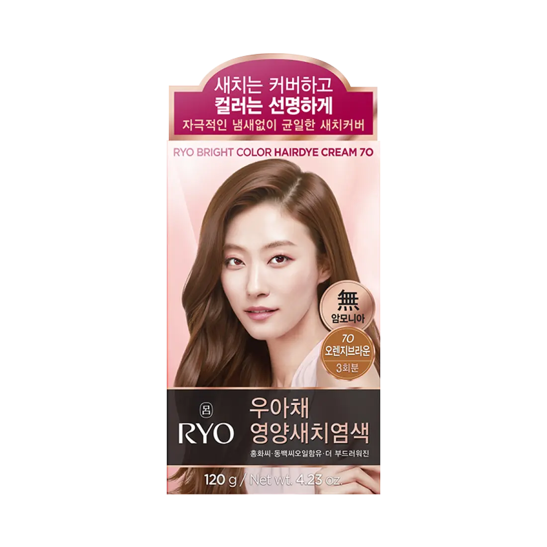 Thuốc Nhuộm Tóc RYO Bright Color Hairdye Cream #7O Orange Brown
