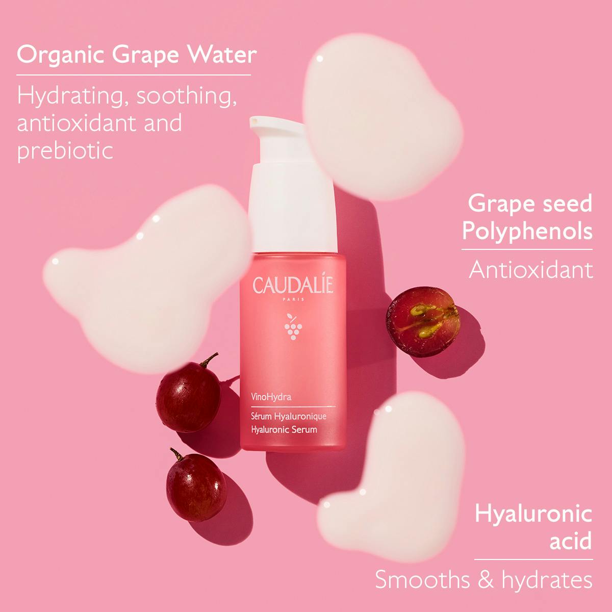 Tinh Chất Caudalie VinoHydra Hyaluronic Serum #30 mL