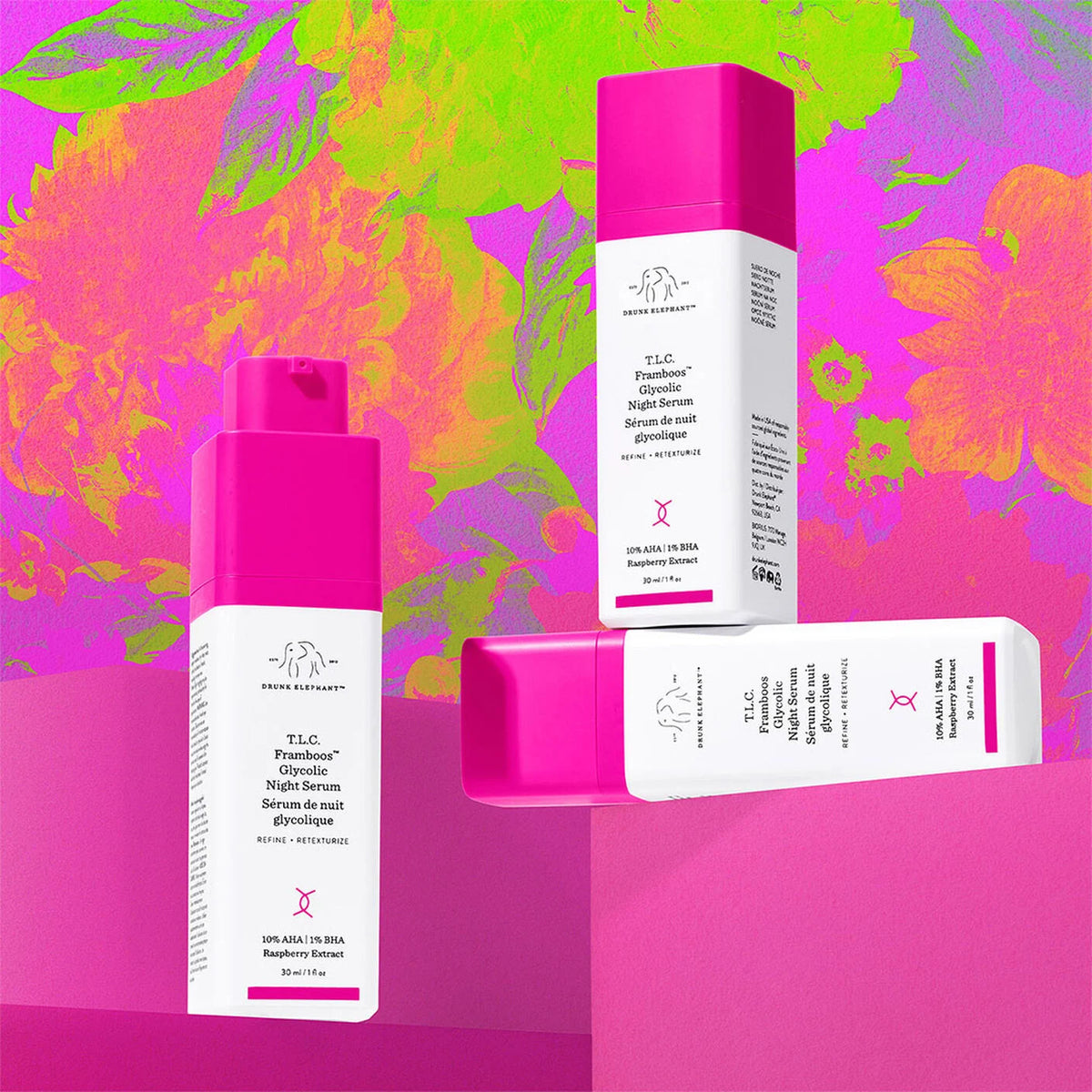 Tinh Chất Drunk Elephant T.L.C. Framboos Glycolic Night Serum