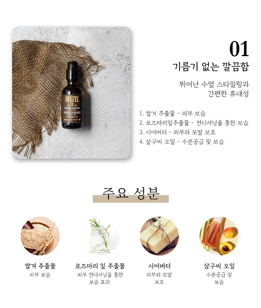Tinh Chất Dưỡng Râu REUZEL Beard Serum