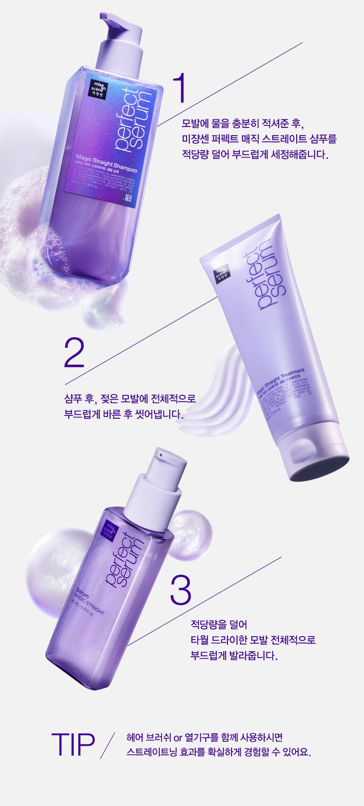 Tinh Chất Dưỡng Tóc Mise En Scene Perfect Magic Straight Serum-Kallos