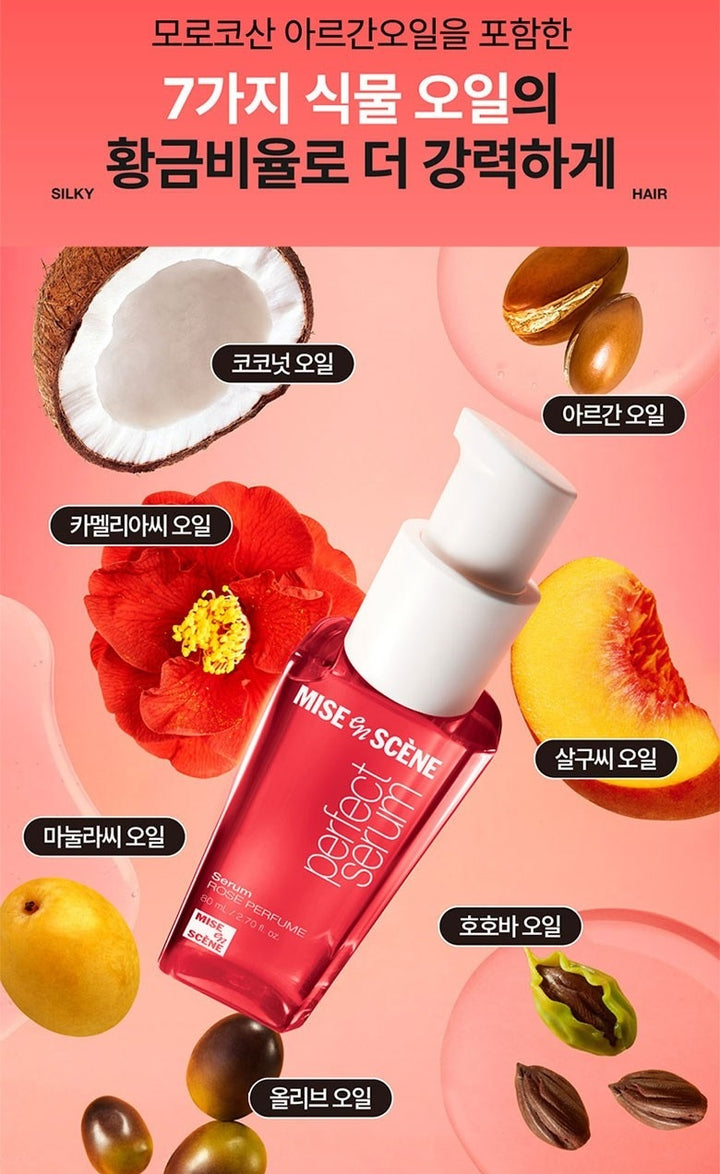 Tinh Chất Dưỡng Tóc Mise En Scene Perfect Rose Perfume Serum-Kallos