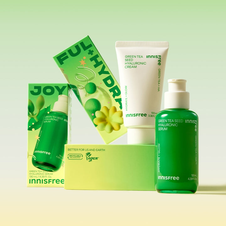 Tinh Chất INNISFREE Green Tea Seed Hyaluronic Serum [Green Holiday] - Kallos Vietnam