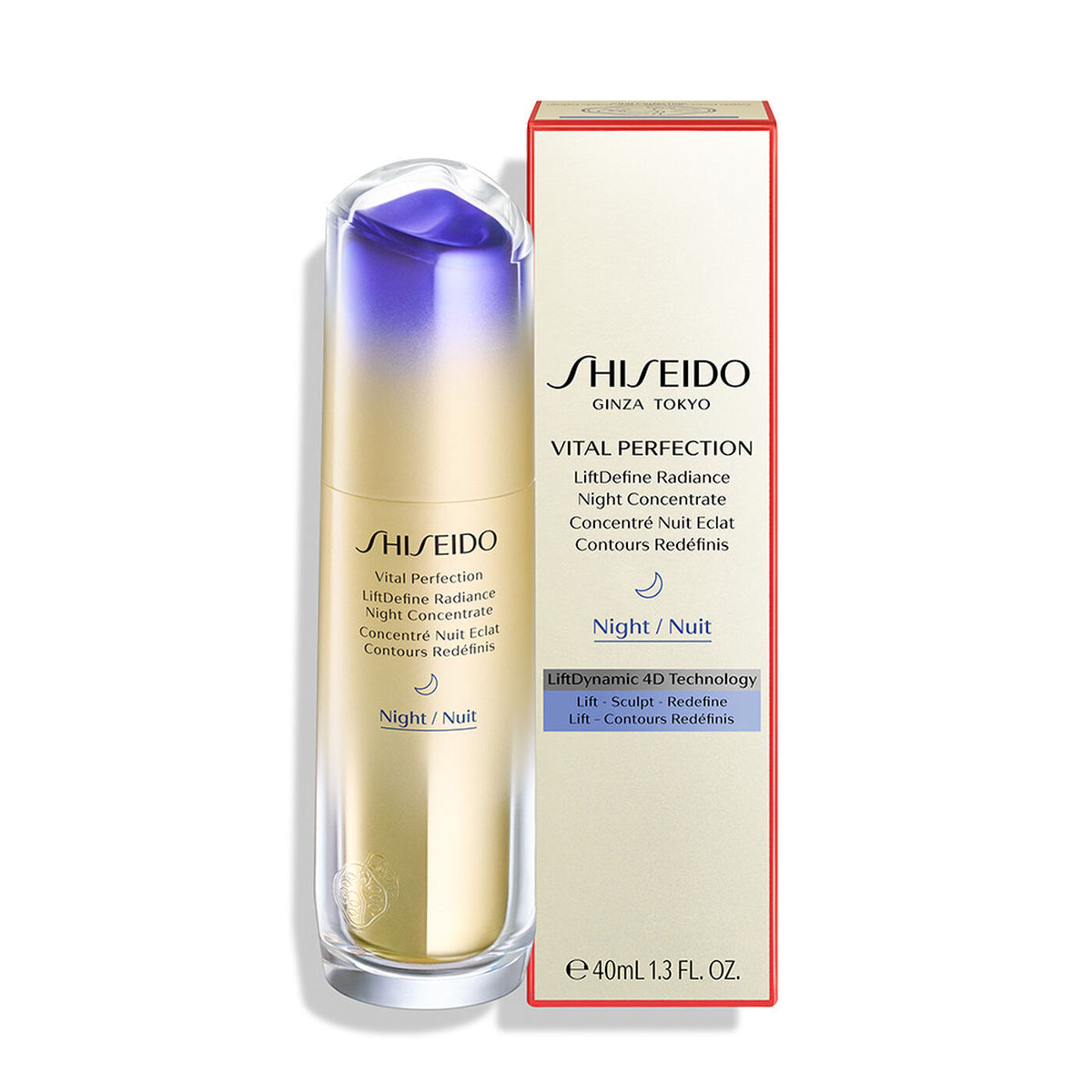 Tinh Chất SHISEIDO Vital Perfection LiftDefine Radiance Night Concentrate