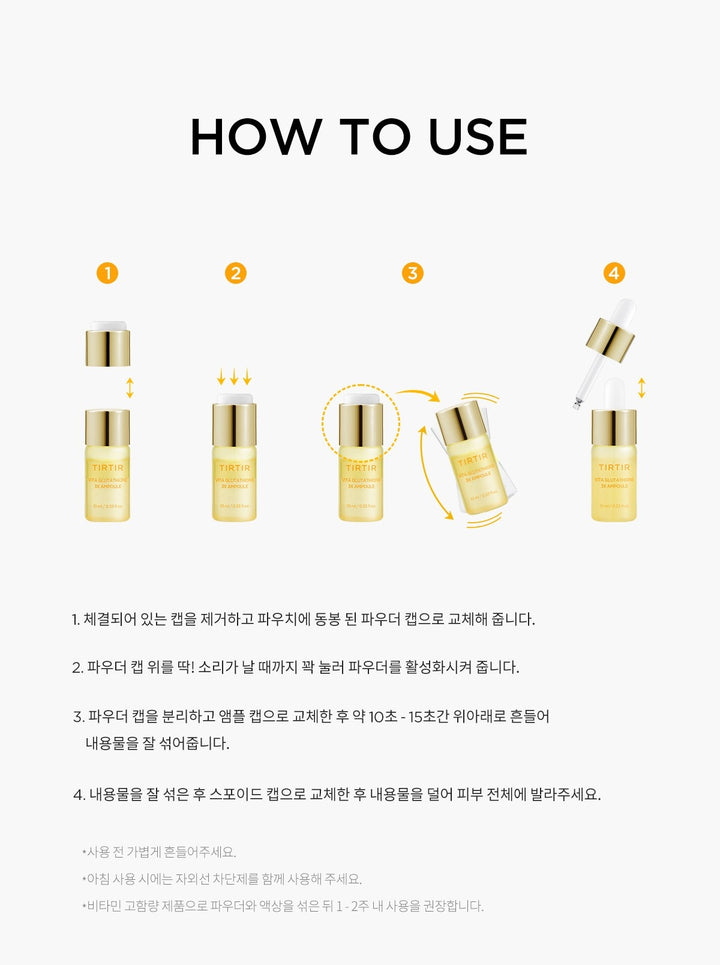 Tinh Chất TIRTIR Vita Glutathione 3X Ampoule Program-Kallos