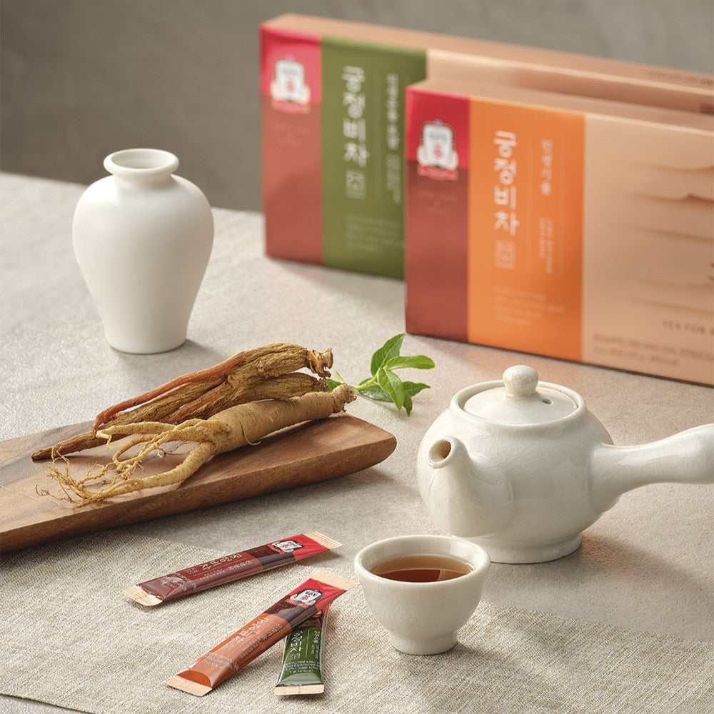Trà KGC Jung Kwan Jang Palace Secret Tea Ginseng Giyul #40 Sachets-Kallos