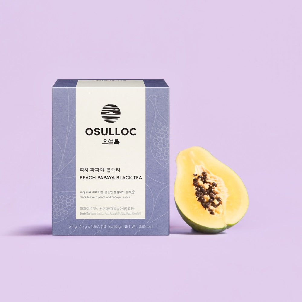 Trà OSULLOC Peach Papaya Black Tea - Kallos Vietnam