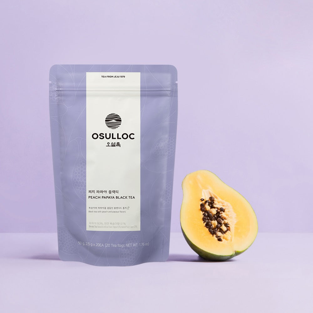 Trà OSULLOC Peach Papaya Black Tea - Kallos Vietnam