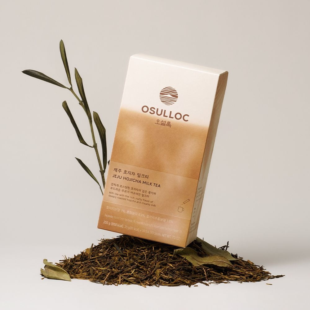 Trà Sữa OSULLOC Jeju Hojicha Milk Tea-Kallos
