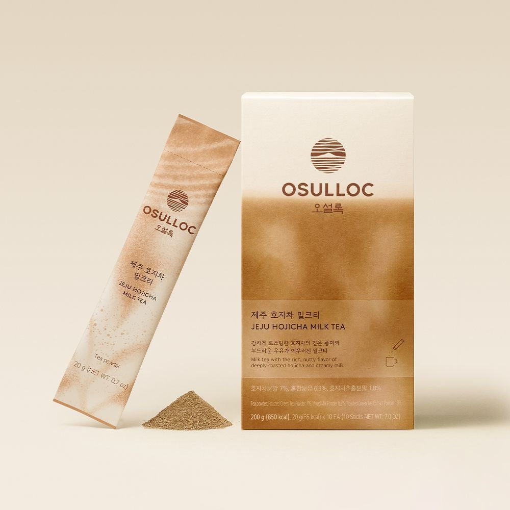 Trà Sữa OSULLOC Jeju Hojicha Milk Tea-Kallos