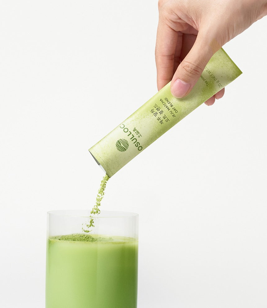 Trà Sữa OSULLOC Jeju Matcha Oat Blend-Kallos