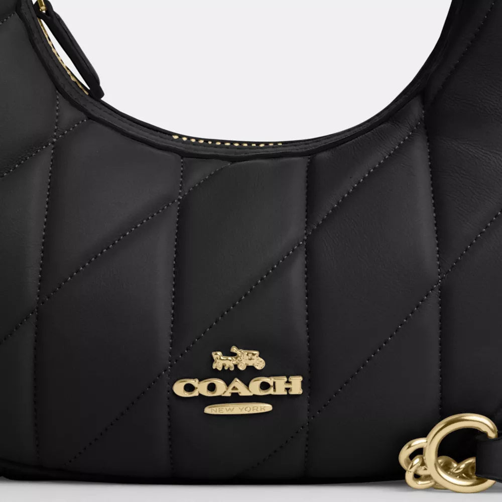 Túi COACH Carmen Mini Crossbody Bag with Quilting #Gold / Black - Kallos Vietnam