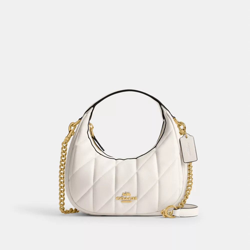 Túi COACH Carmen Mini Crossbody Bag with Quilting #Gold / Chalk