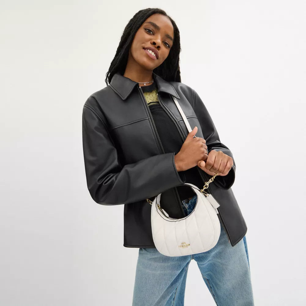 Túi COACH Carmen Mini Crossbody Bag with Quilting #Gold / Chalk - Kallos Vietnam