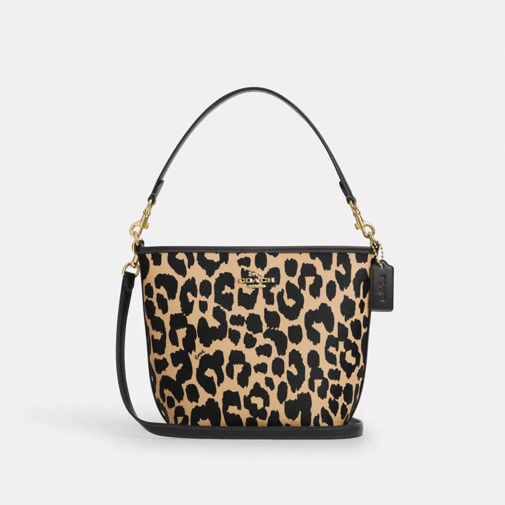 Túi COACH City Bucket Bag with Leopard Print