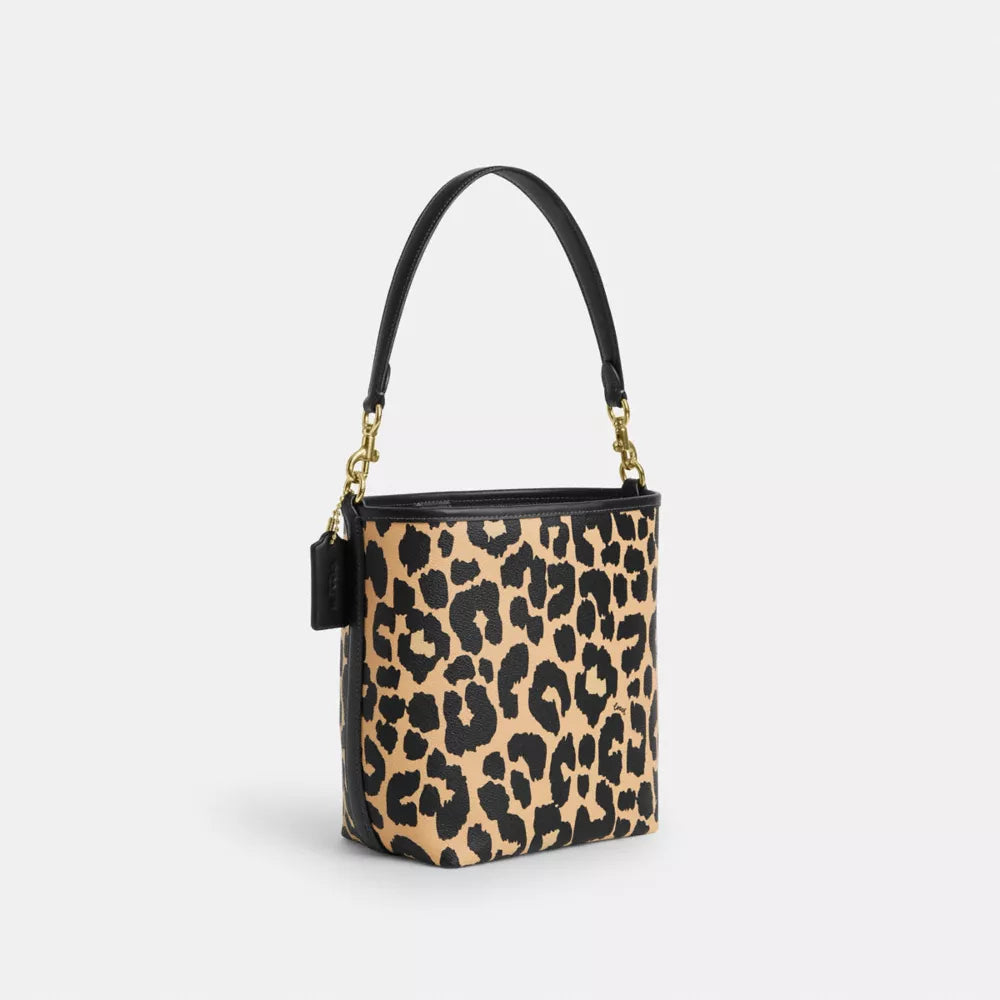 Túi COACH City Bucket Bag with Leopard Print