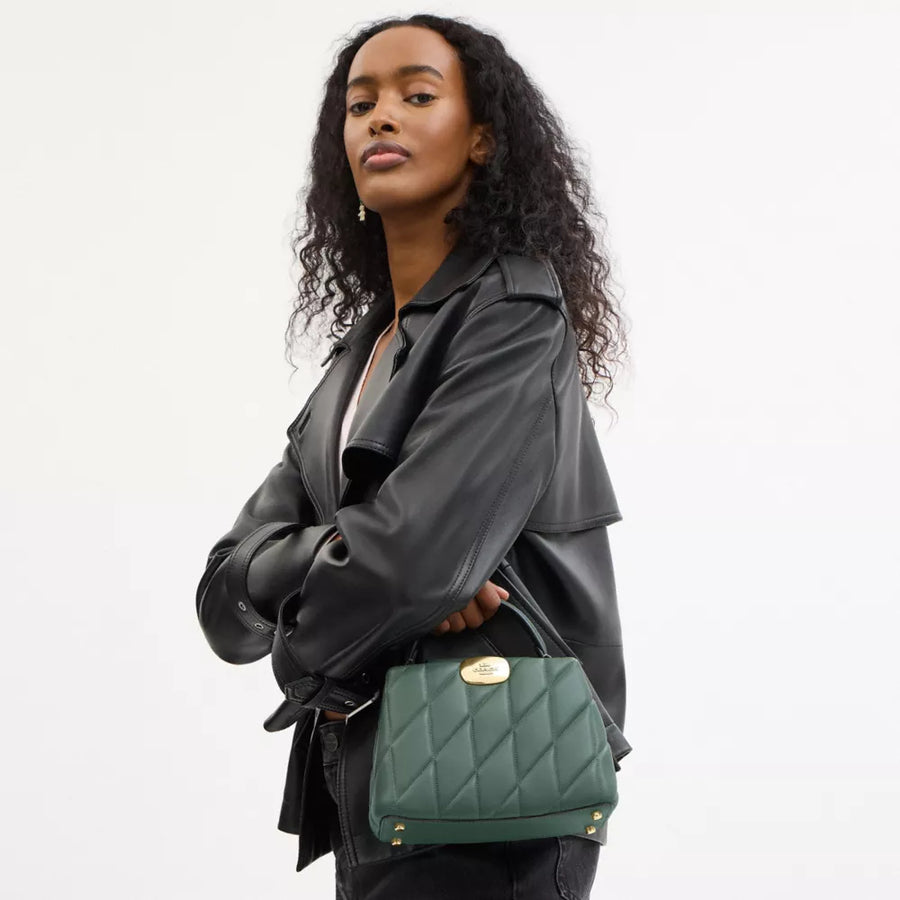 Túi COACH Eliza Mini Carryall Bag with Quilting #IM / Sage