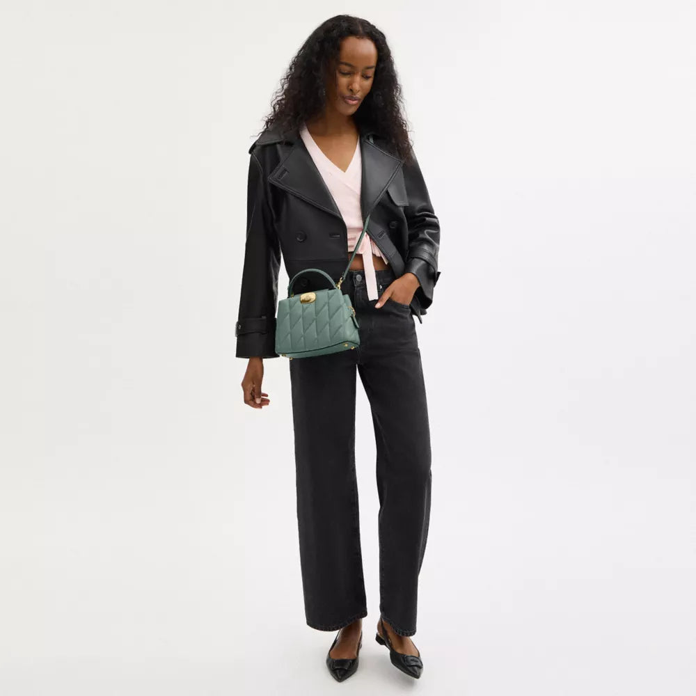 Túi COACH Eliza Mini Carryall Bag with Quilting #IM / Sage - Kallos Vietnam
